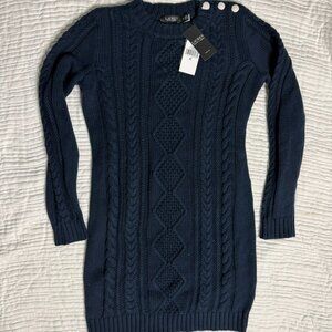 NWT Women's Ralph Lauren Petite 10 Sweater Dress
